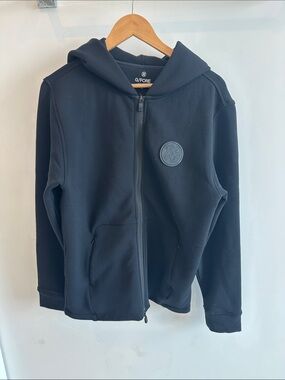 G/FORE Black Zip Hoodie Jacket - MEDIUM